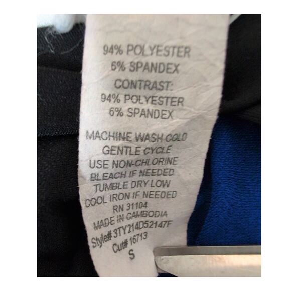 Y2K Abstract Print Tunic Top Women Small Keyhole Back Mod Whimsigoth Grunge - Picture 4 of 4